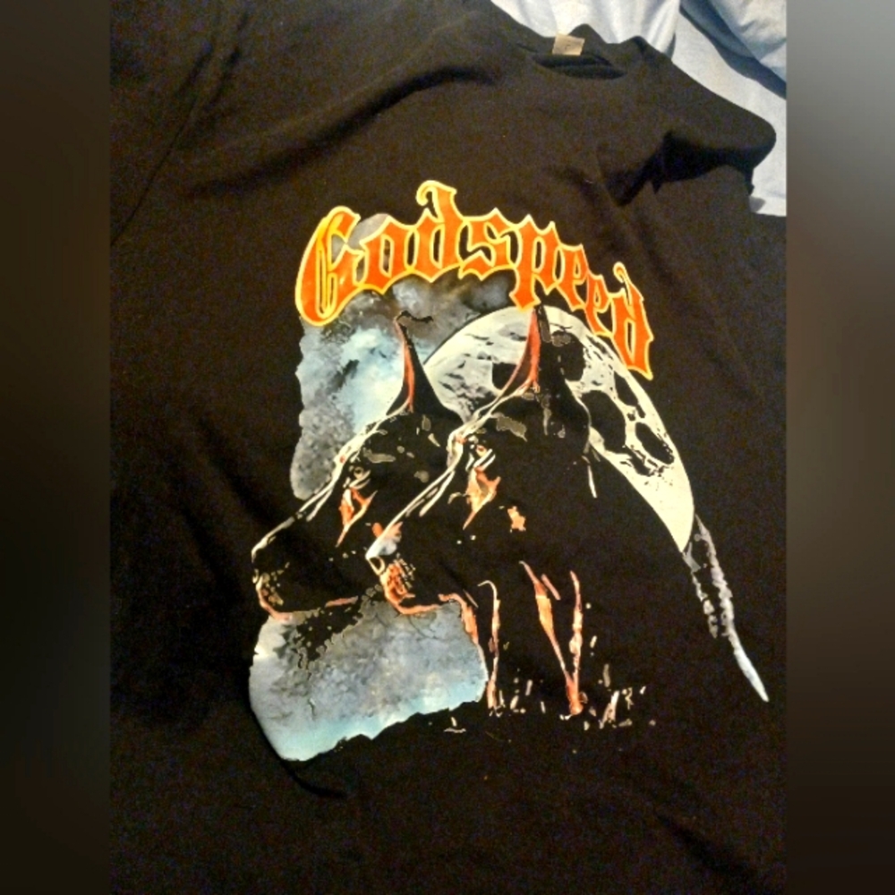 🧨NWOT🎆Godspeed PRINT Tshirt